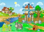 Farm Clock Screensaver - Cartoon Screensavers